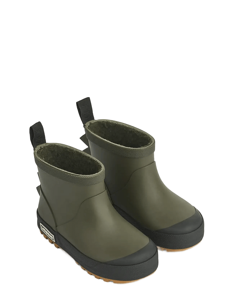 Liewood - Jesse Dino Thermo Rainboot - gefütterte gummistiefel - army brown - 0