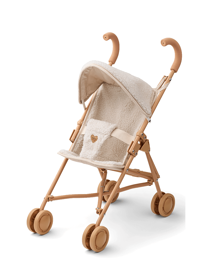 Liewood - Elsie Pile Doll Stroller - mini me sandy - 0