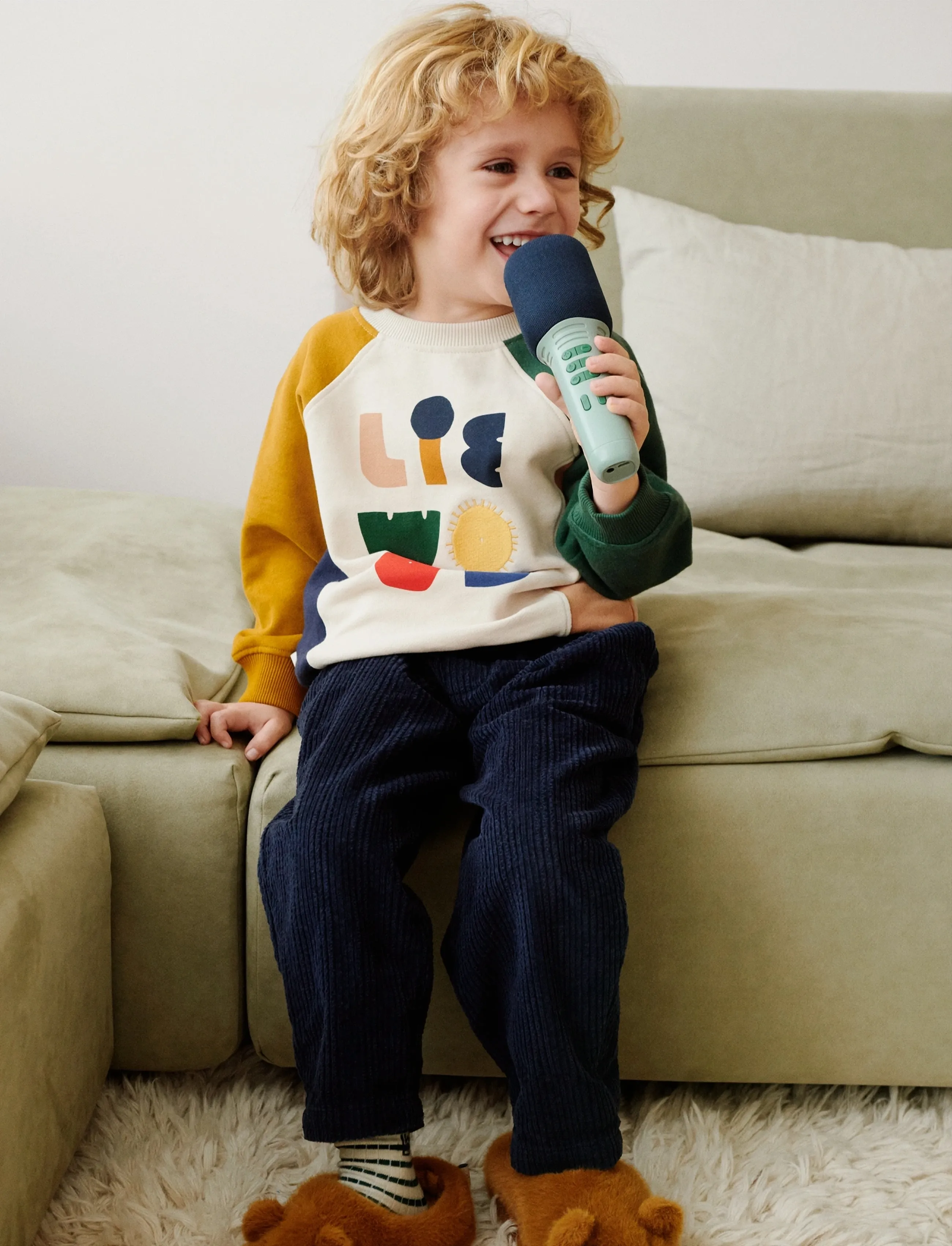 Liewood Beinta Karaoke Microphone, One Size, Spielzeug, Grün - Electronic & Media, Kinder