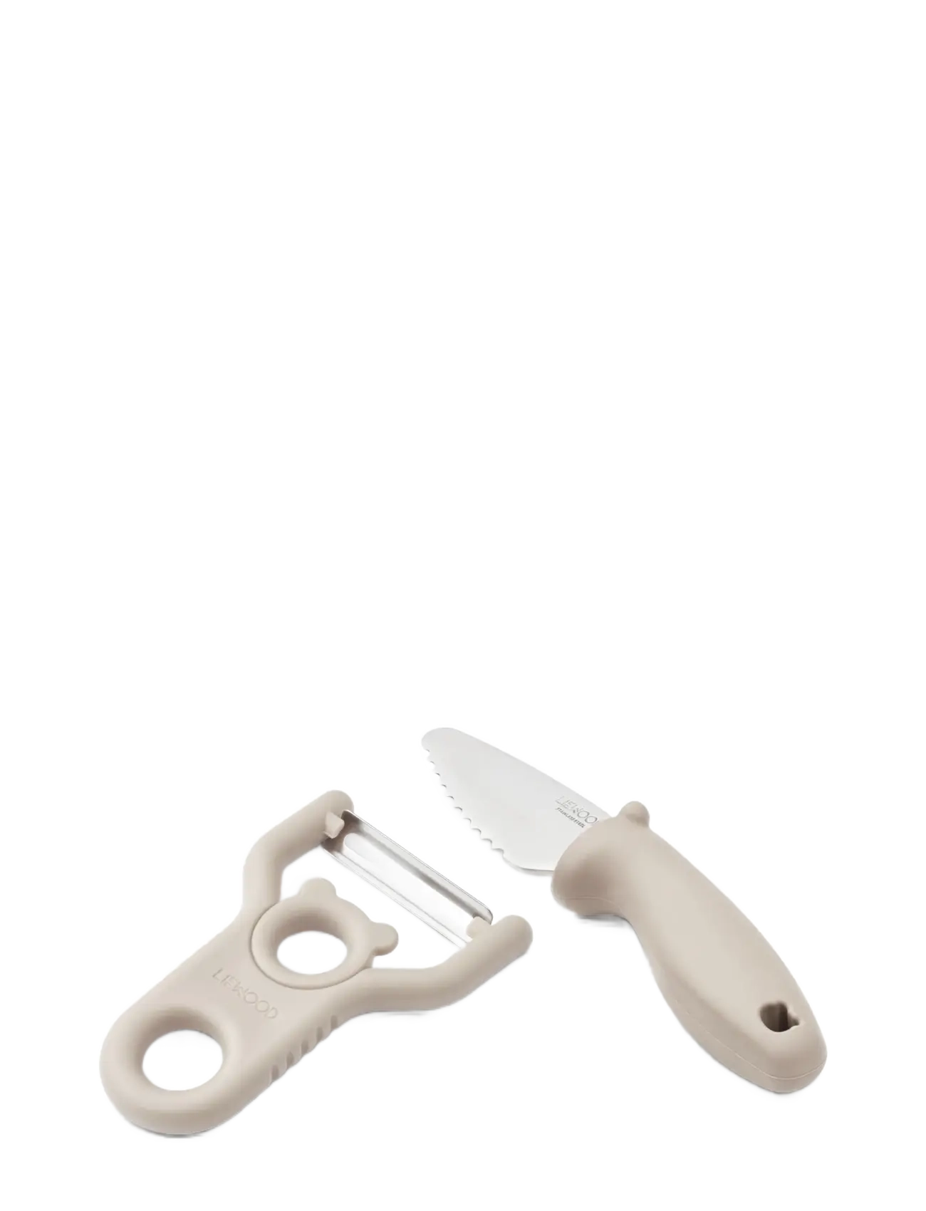 Liewood Pertense Peeler & Knife Set - Essenszeit - SANDY / beige