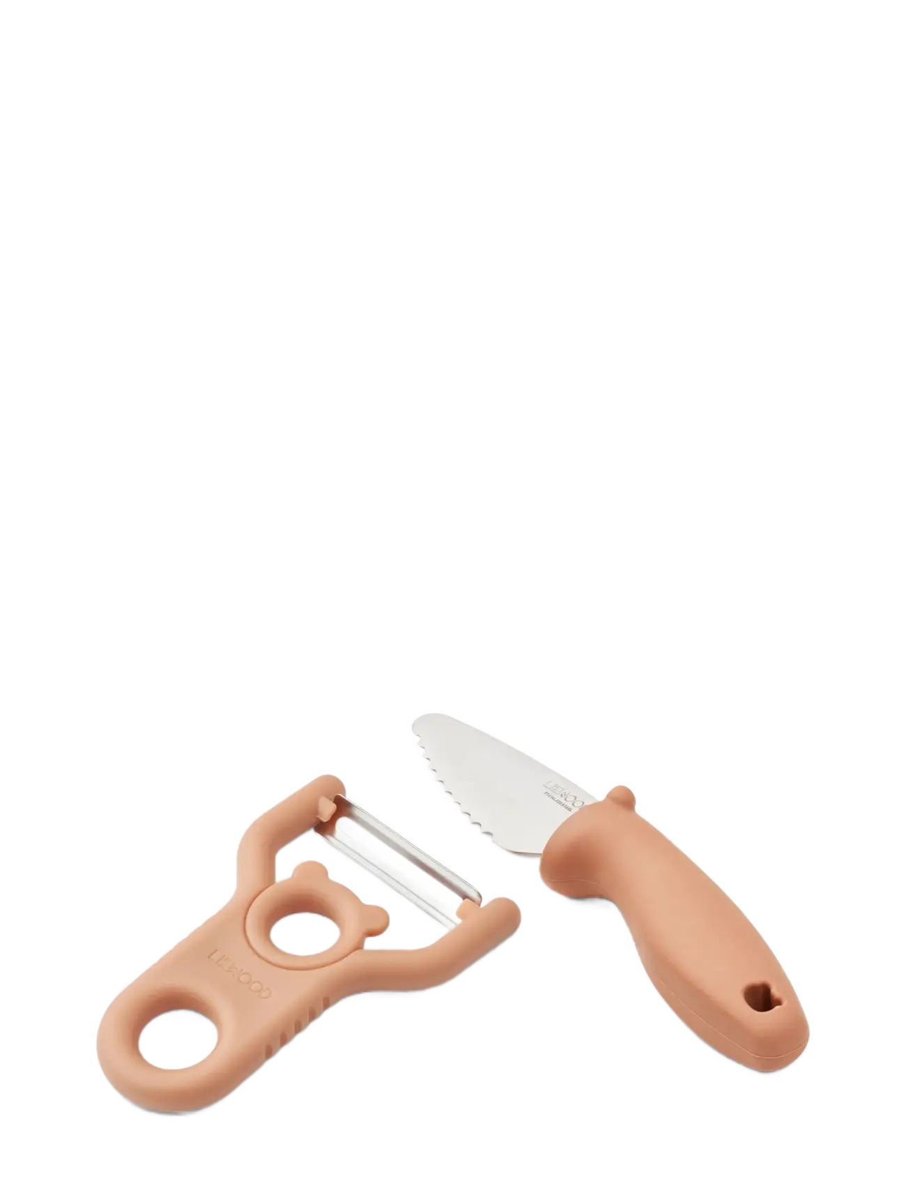 Liewood Pertense Peeler & Knife Set, Baking Sæt, Pink, Str: ONE SIZE