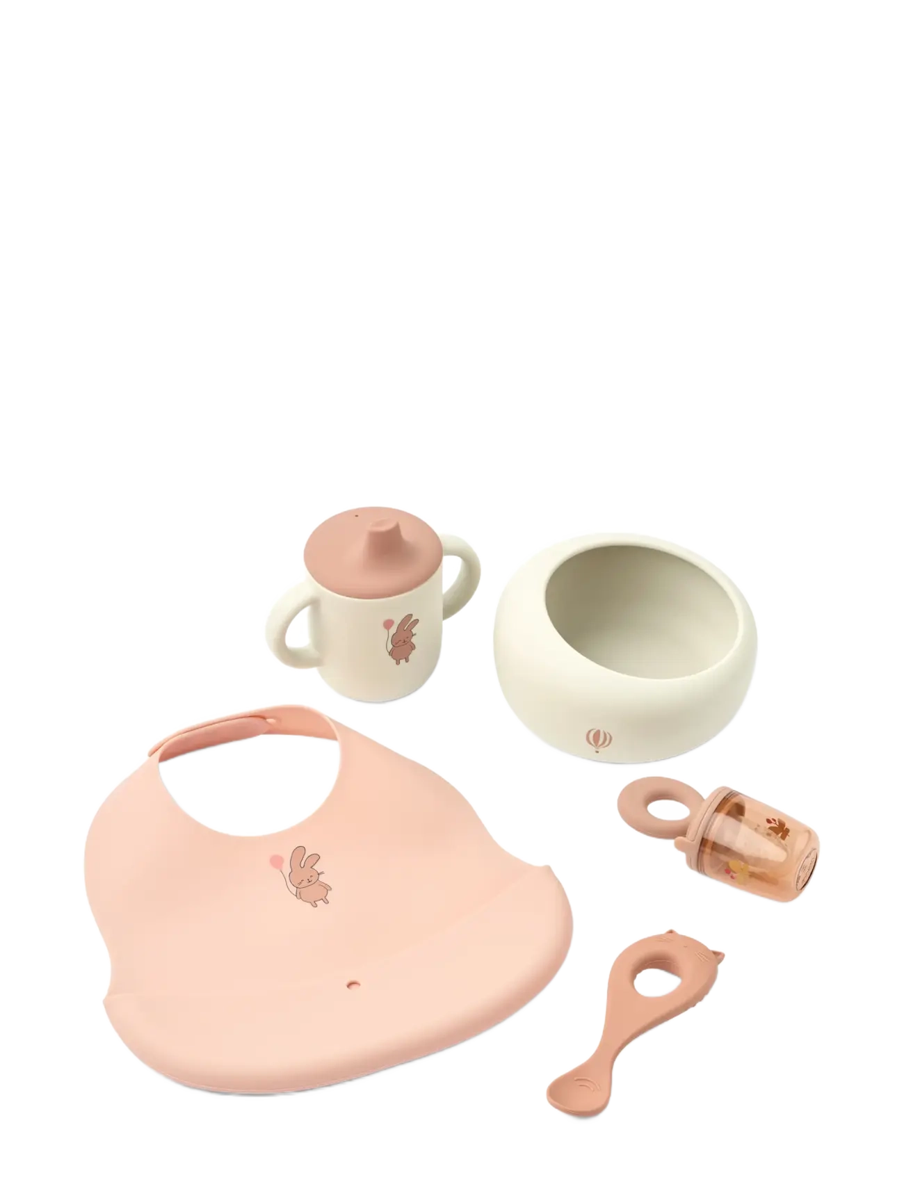 Liewood Mileah Baby Mealtime Set - Liewood - WILD CHILD / ROSEY / pink/rose