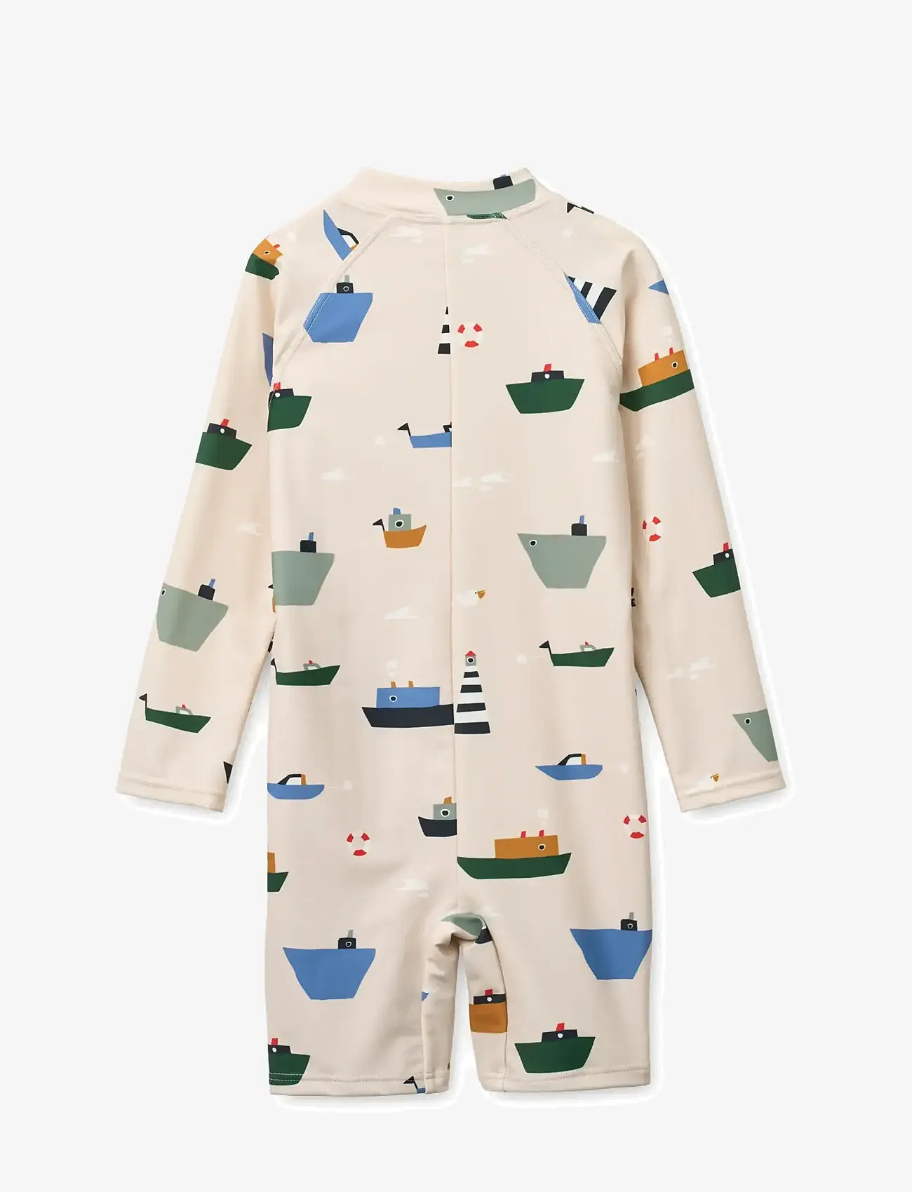Liewood - Max Printed LS Swim Jumpsuit - uv-tøj - sailing / sandy - 1