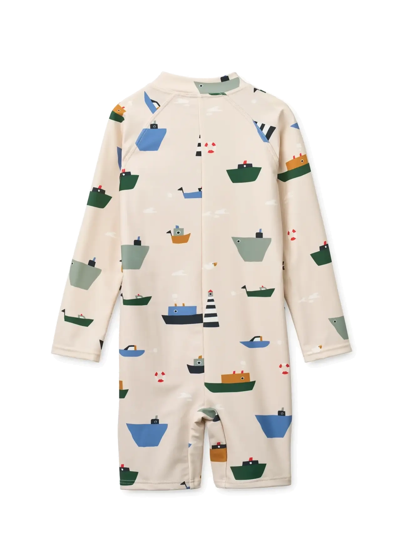 Liewood - Max Printed LS Swim Jumpsuit - apģērbs ar uv aizsardzību - sailing / sandy - 1