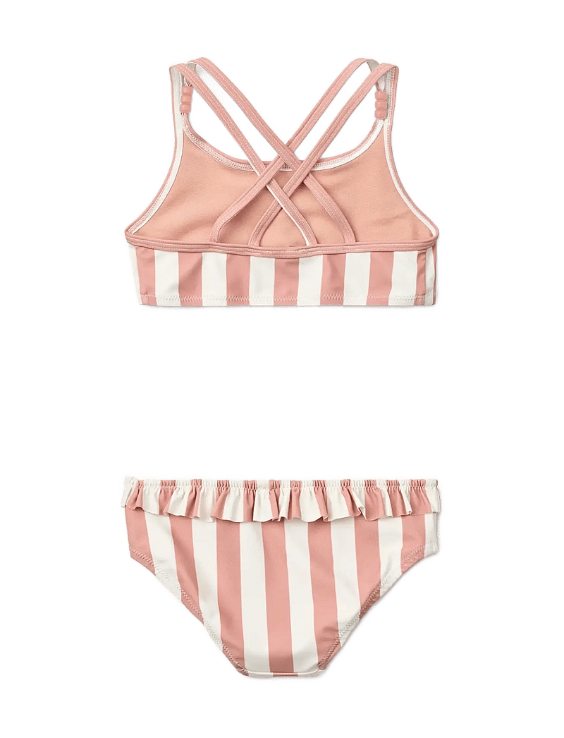 Liewood - Belle Stripe Bikini - bikinier - coral blush / creme de la creme stripe - 2