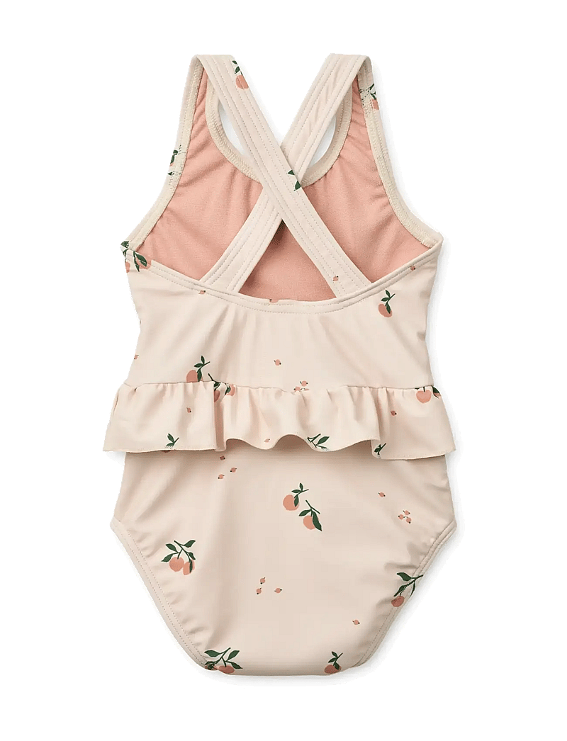 Liewood - Amara Baby Printed Swimsuit - badedragter - peach / sea shell - 2