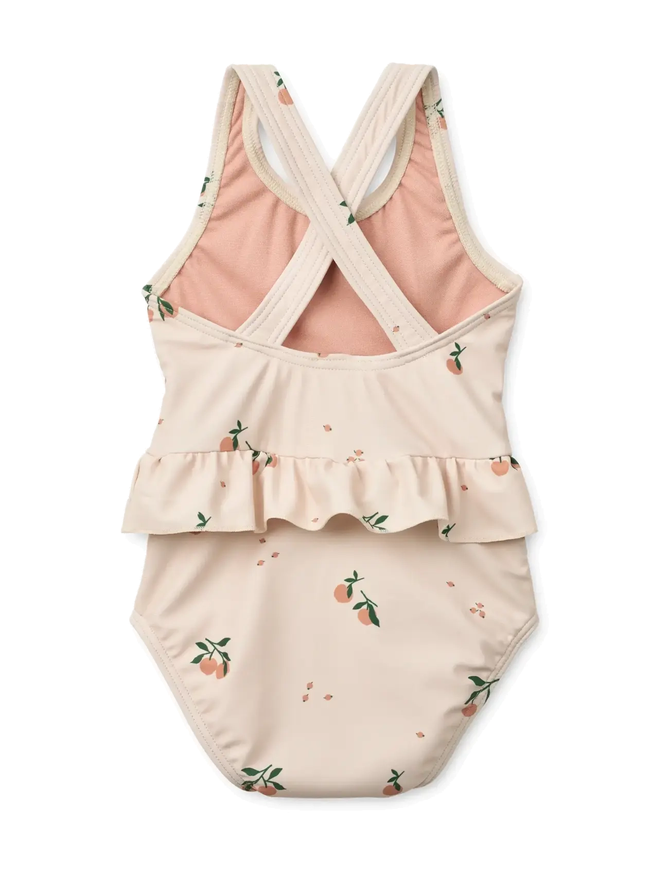 Liewood - Amara Baby Printed Swimsuit - badekleidung - peach / sea shell - 2