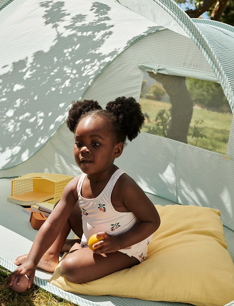 Liewood - Amara Baby Printed Swimsuit - badedragter - peach / sea shell - 0