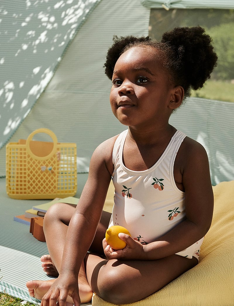 Liewood - Amara Baby Printed Swimsuit - badedragter - peach / sea shell - 3