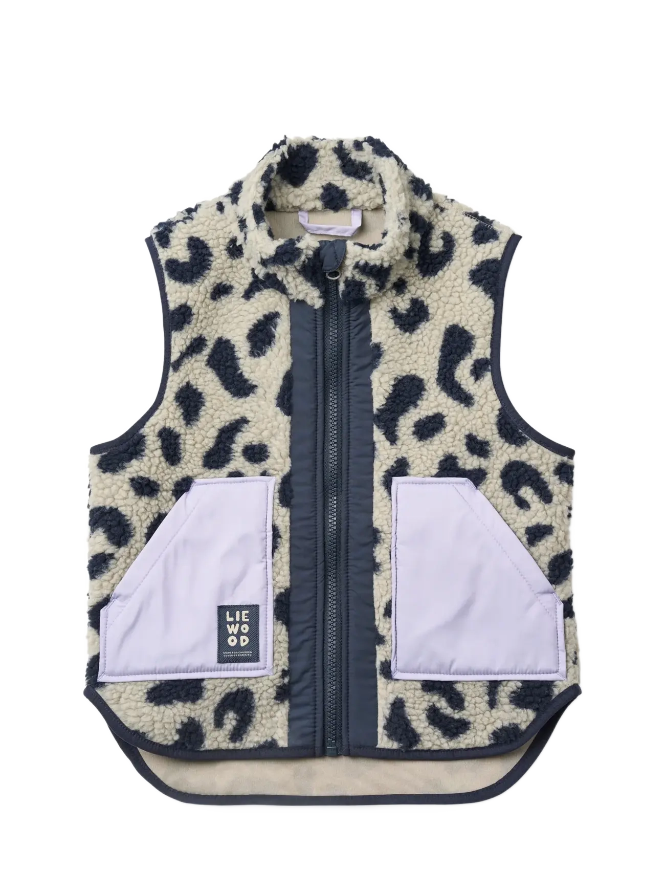 Liewood Noam Pile Vest, Børn, Pilevest, Cream, Str: 110