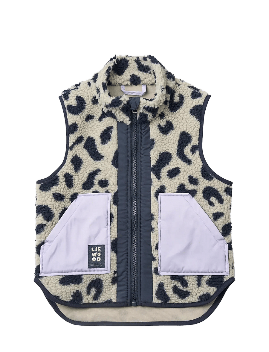 Liewood - Noam Pile Vest - mega leo / mist mix - 0