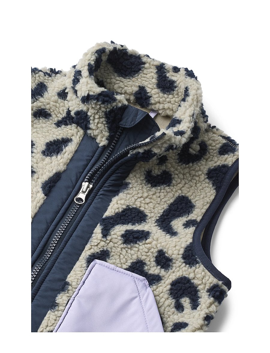 Liewood - Noam Pile Vest - mega leo / mist mix - 2
