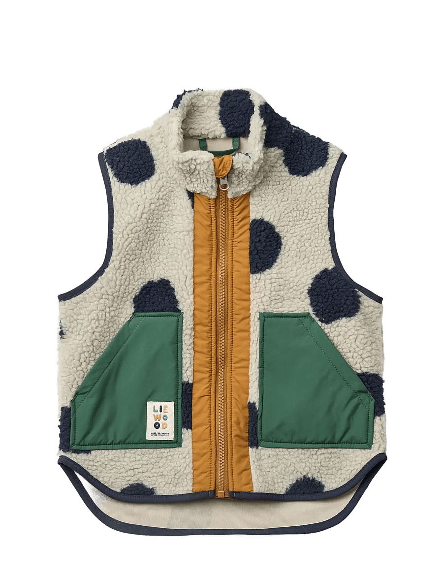 Liewood - Noam Pile Vest - osta vanuse järgi - spot dots / mist - 0
