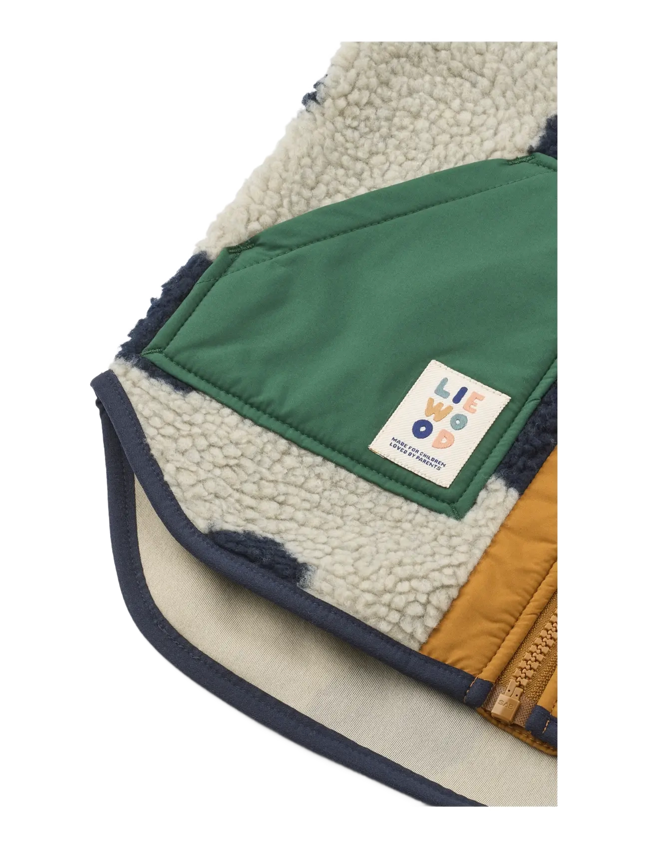 Liewood - Noam Pile Vest - spot dots / mist - 3