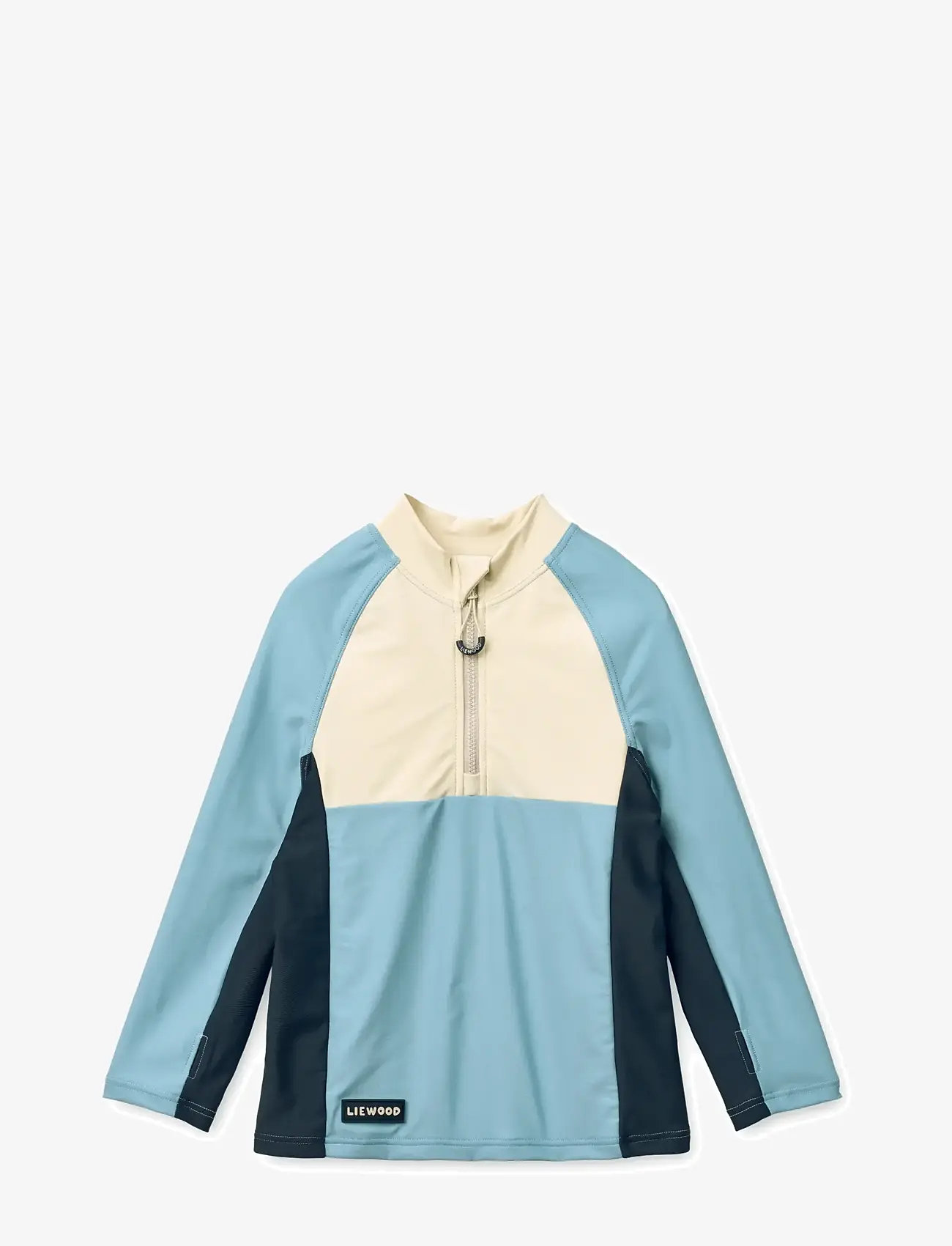 Liewood - Oluf Swim Tee - badeoverdele - beach blue mix - 1