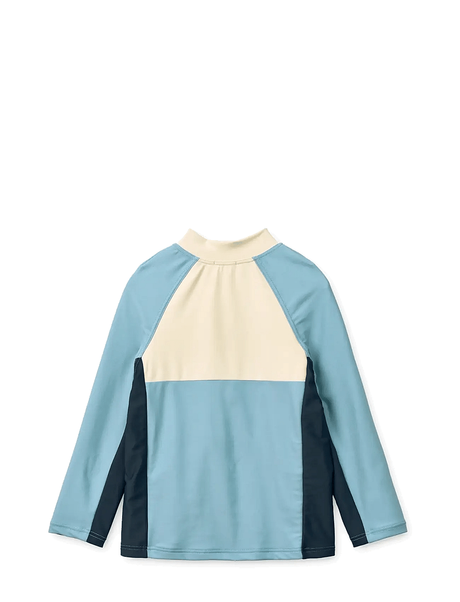 Liewood - Oluf Swim Tee - swim tops - beach blue mix - 2