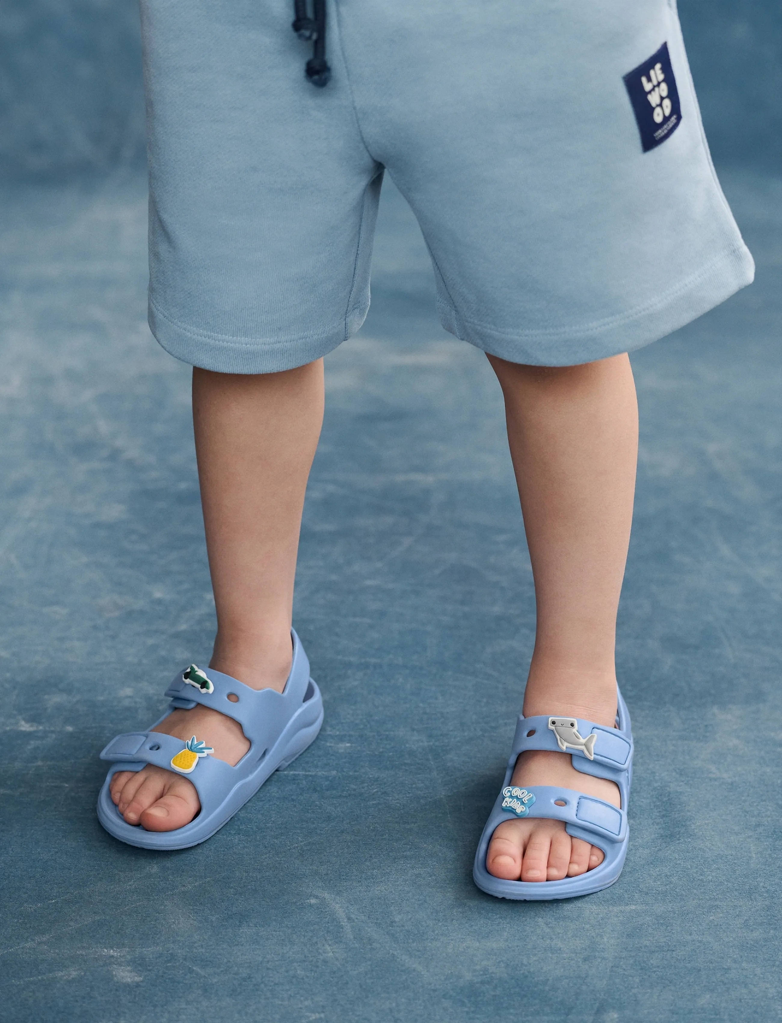 Liewood Lilo Sandals With Charms, Børn, Børnesandaler med Charms, Blå, Str: 34