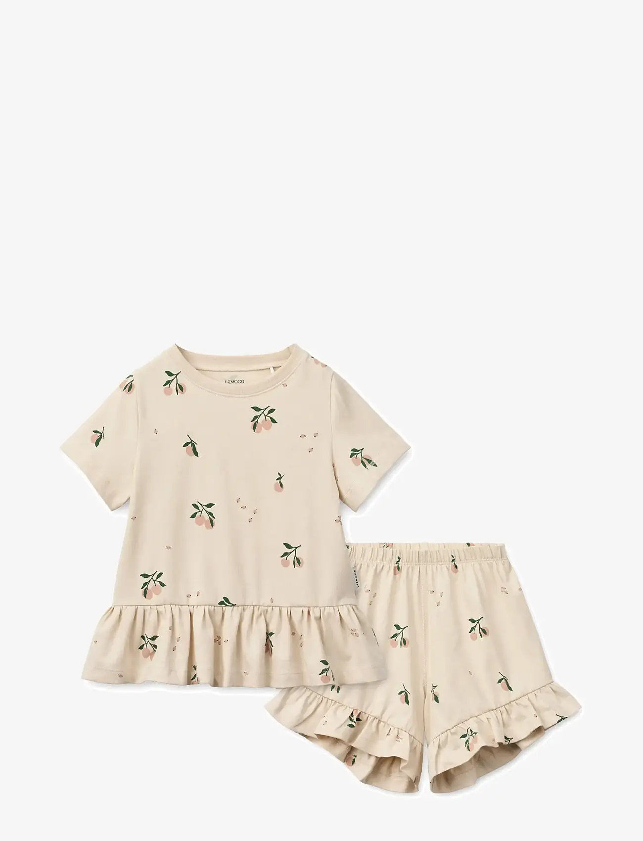 Liewood - Ilford Set with Frills - pyjamasset - peach mini / sea shell - 1