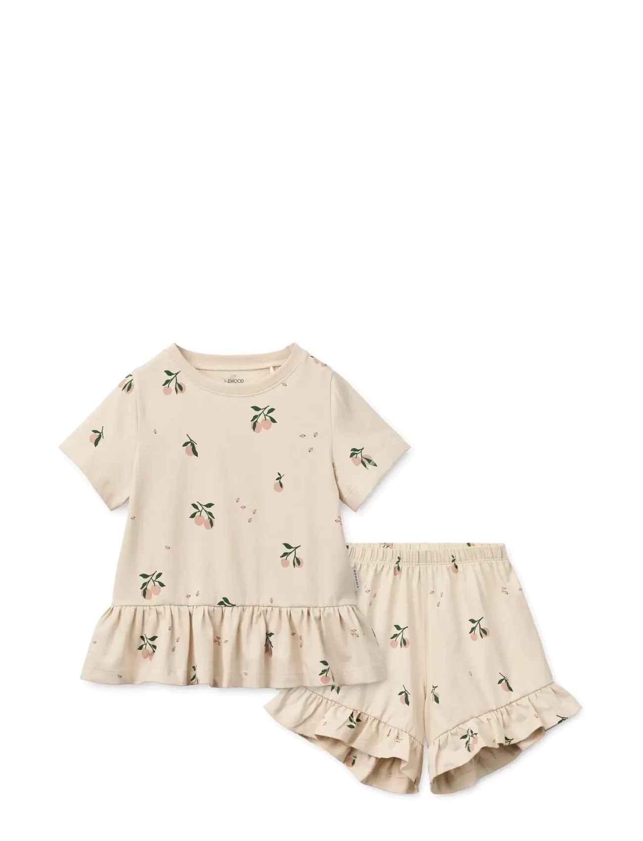 Liewood Ilford Set with Frills - 4 for 3 - PEACH MINI / SEA SHELL / cream
