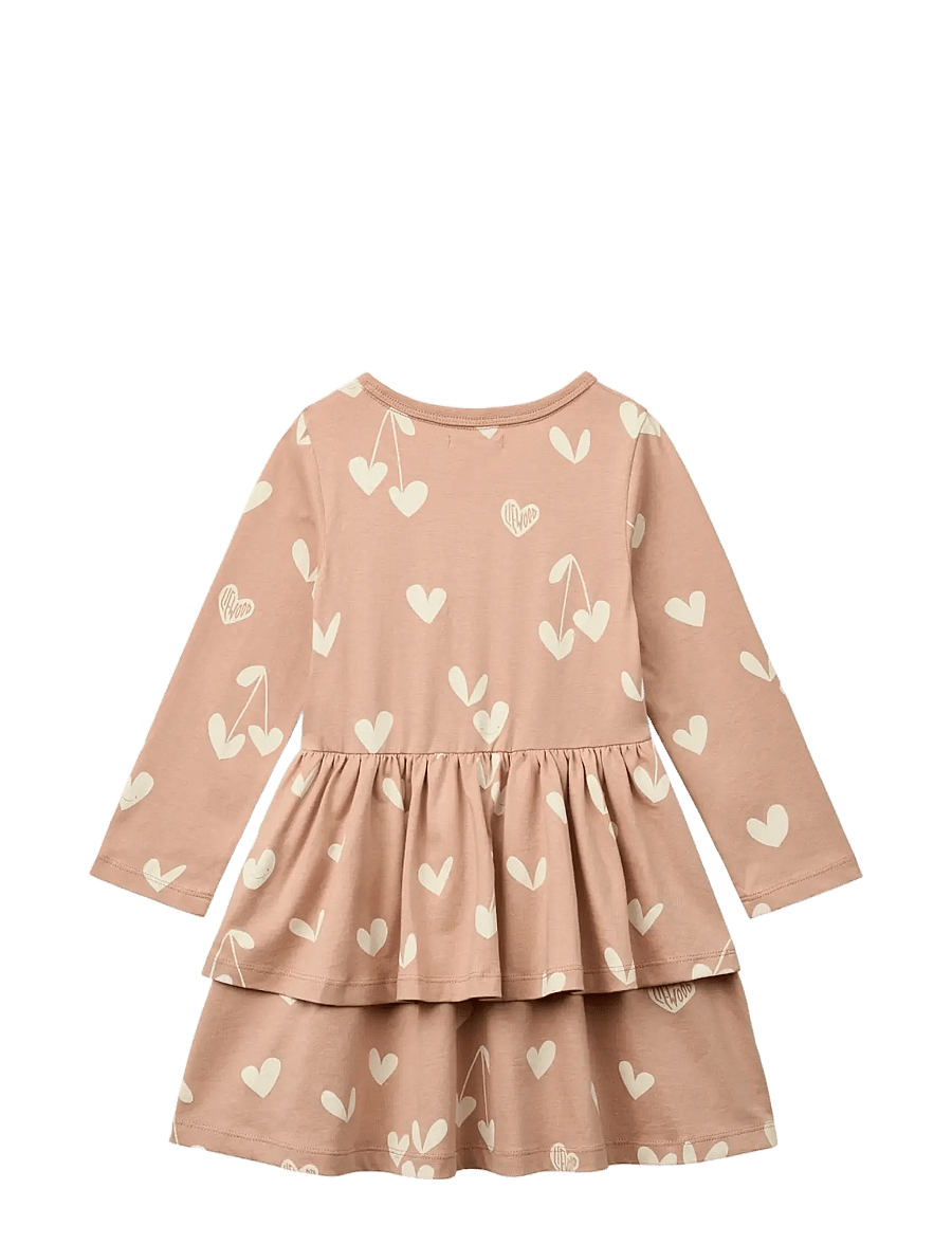 Liewood - Mindy LS Dress - pikkade varrukatega beebi kleidid - sweethearts / pale tuscany - 1