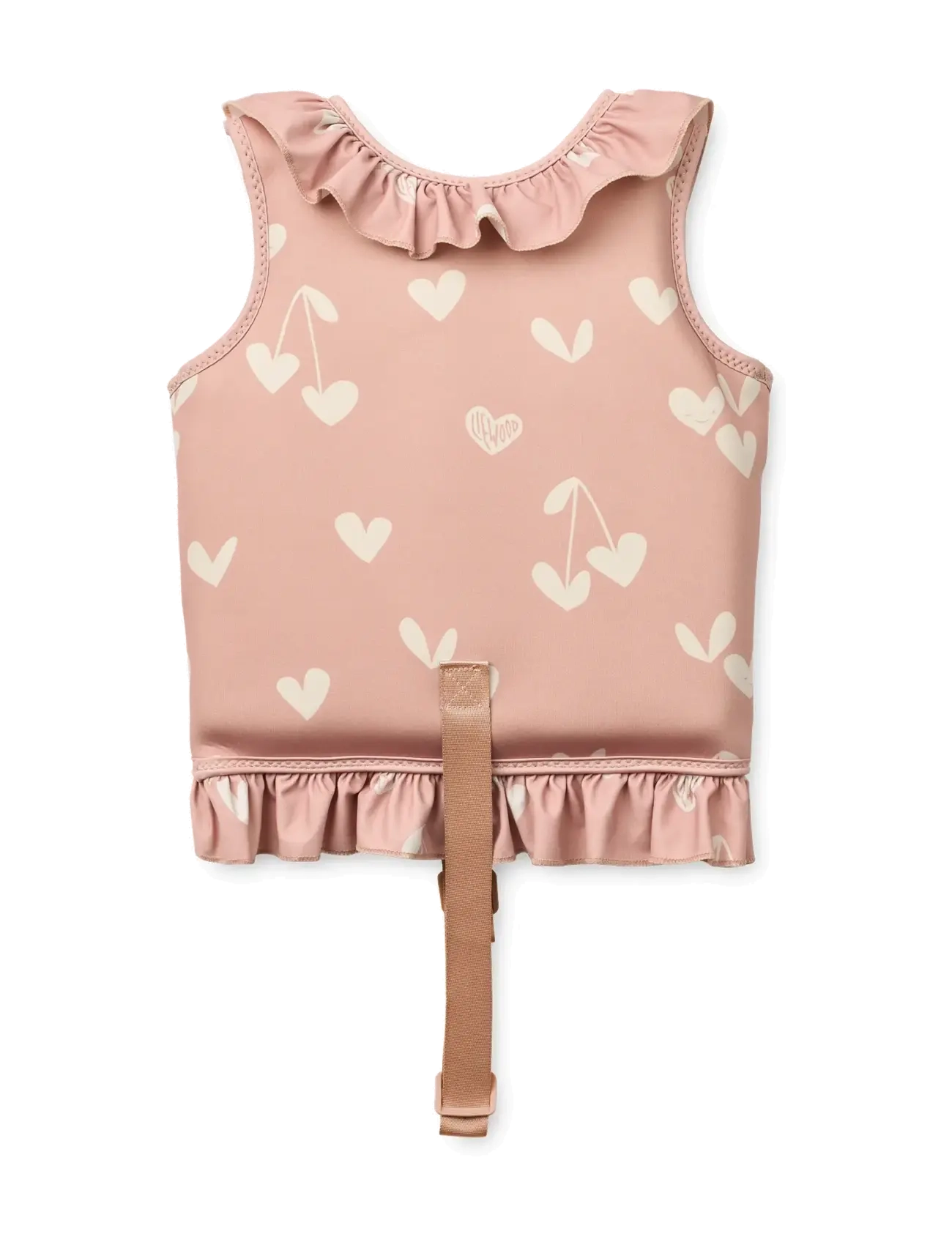 Liewood - Dove  Swim Vest w Frill - sweethearts / pale tuscany - 1