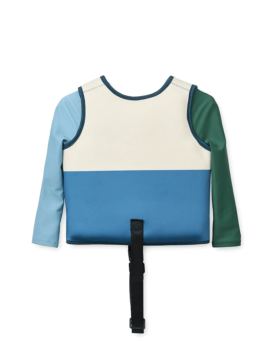 Liewood - Dove Swim Vest w Sleeves - badeoverdele - riverside multi mix - 1
