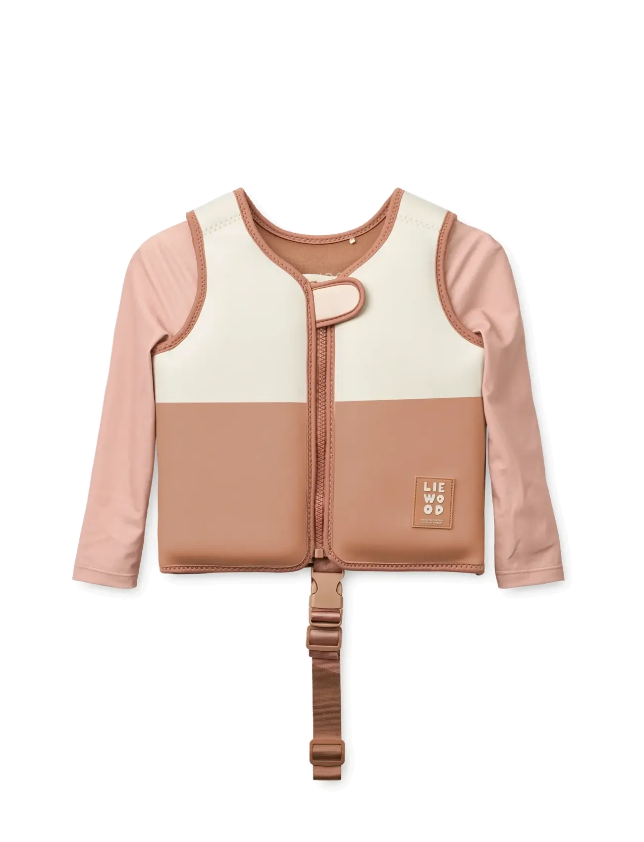 Liewood Dove Swim Vest w Sleeves - Badeoverdele - TUSCANY ROSE MULTI MIX / cream