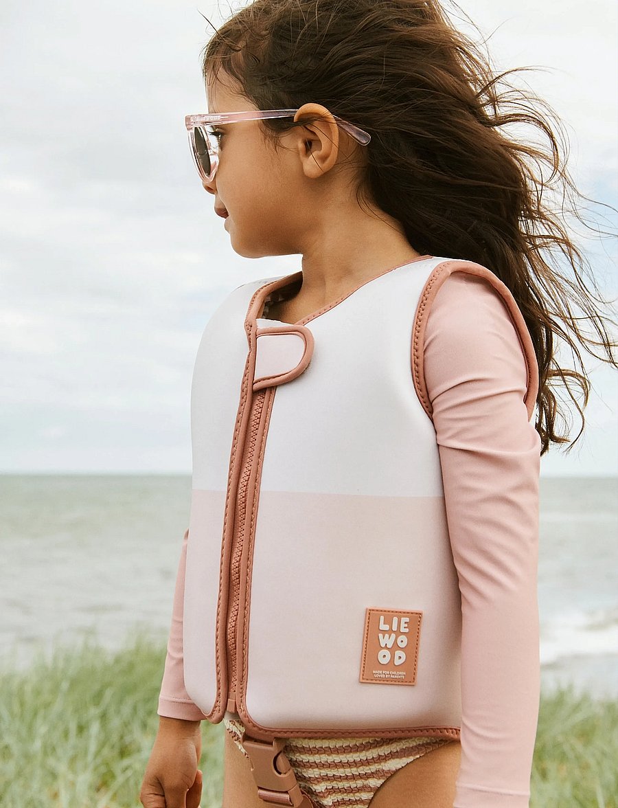 Liewood - Dove Swim Vest w Sleeves - bade-oberteile - tuscany rose multi mix - 4