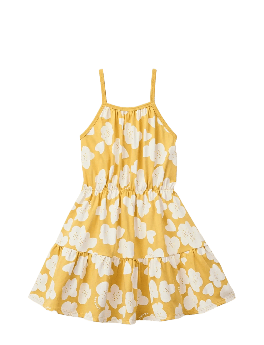 Liewood - Mollie Dress - sleeveless baby dresses - flower / lemon yellow - 1