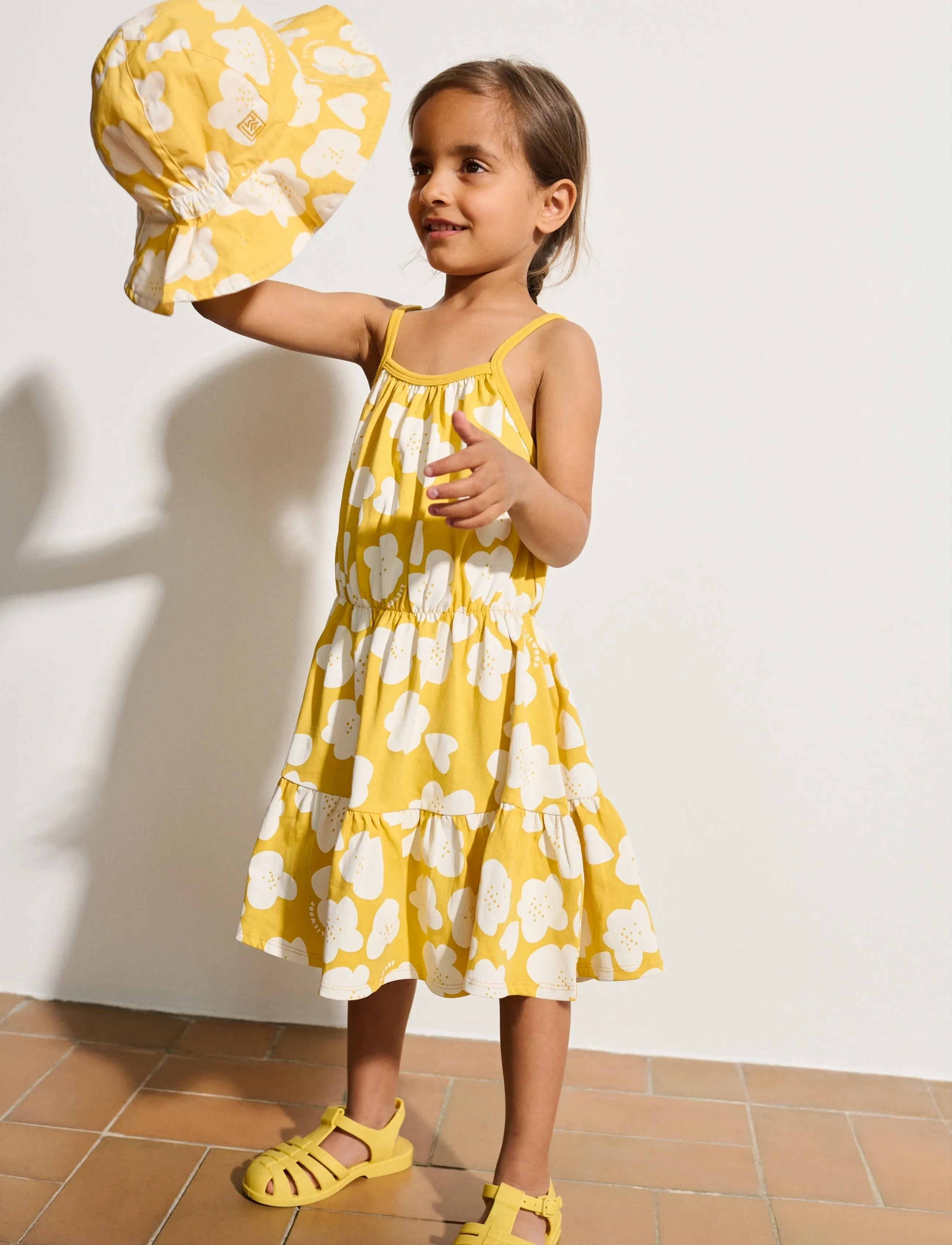 Liewood Mollie Dress - Klänningar & Kjolar - FLOWER / LEMON YELLOW / yellow