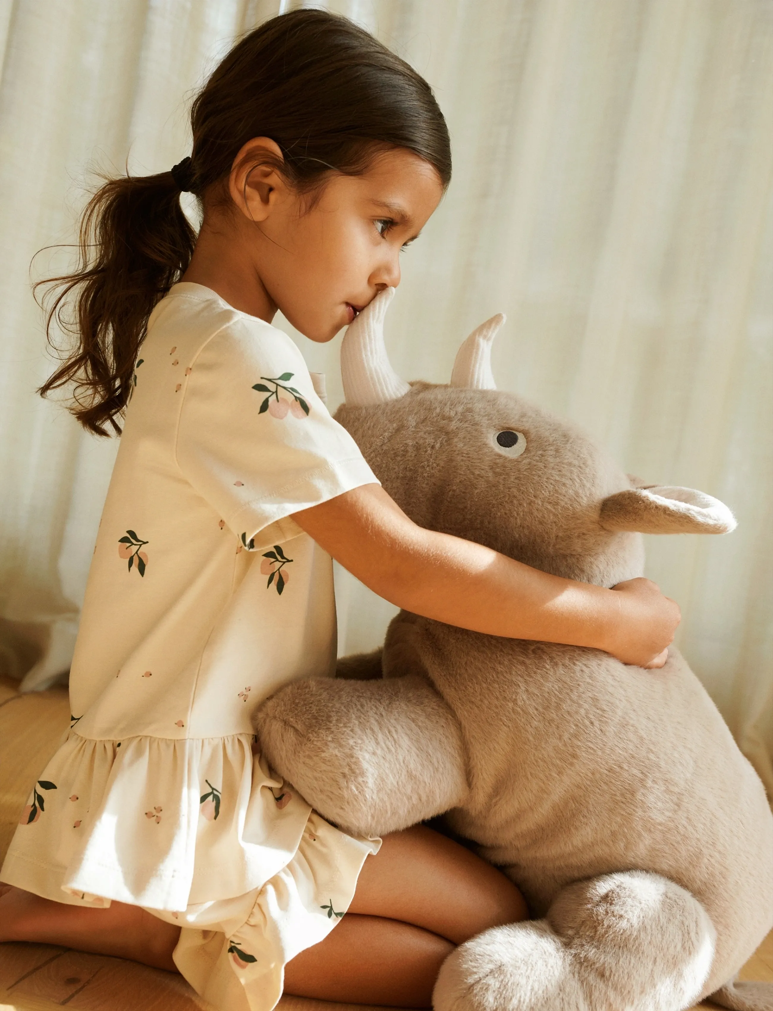 Liewood Barnaby Rhino Large Teddy, One Size, Soft Spielzeug, Beige - Stuffed Animals, Kinder