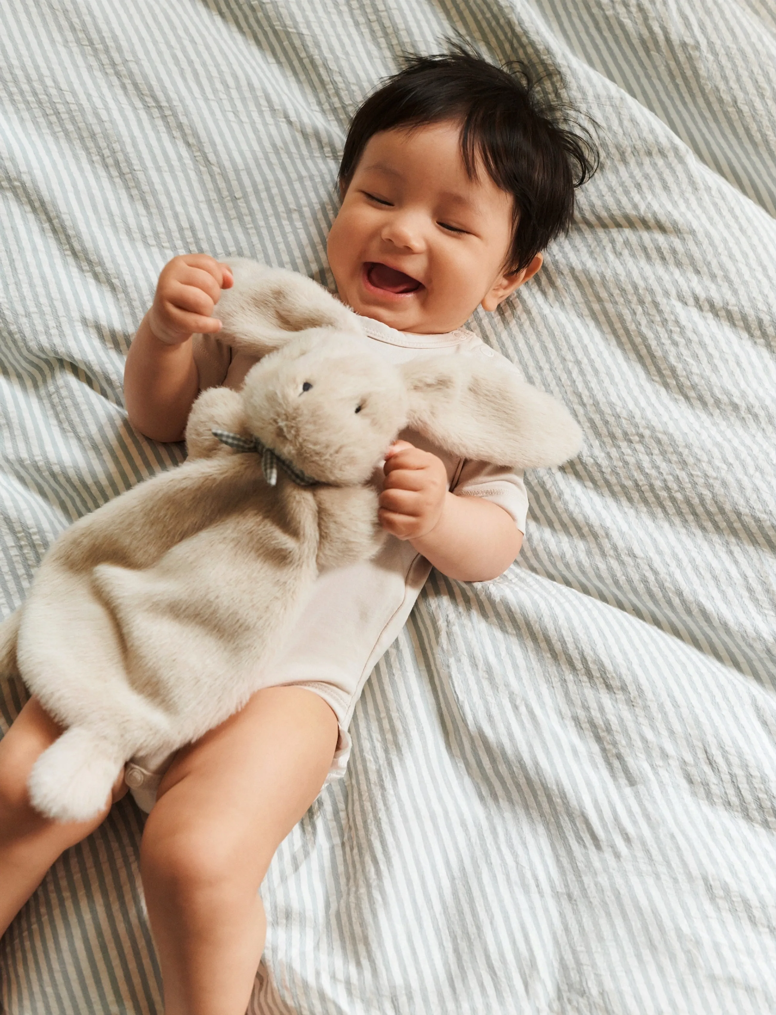 Liewood Roy Rabbit Cuddle Cloth - Liewood - MIST / cream