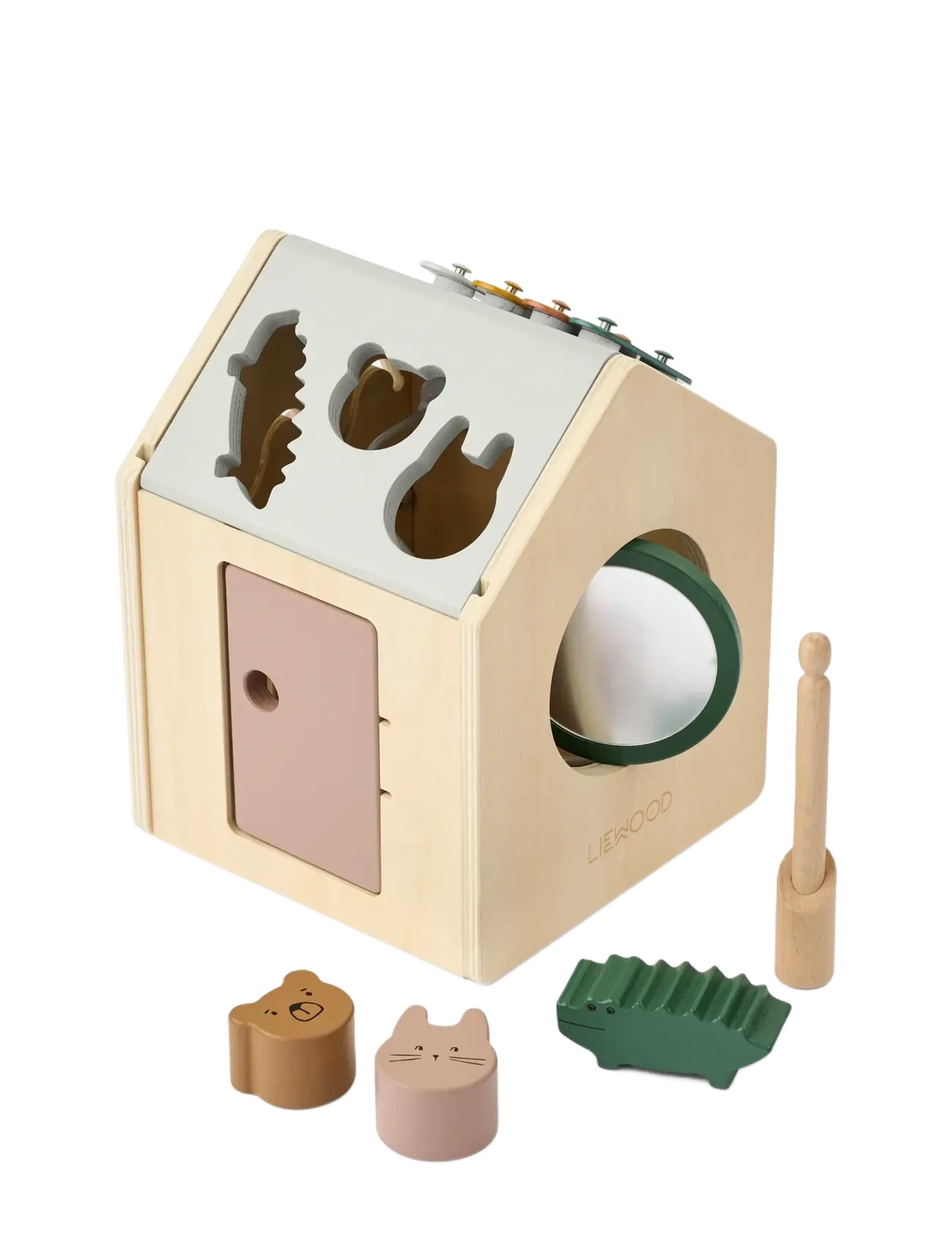 Liewood Lucas Activity Cube - Babyleksaker - TUSCANY ROSE MULTI MIX / khaki/green