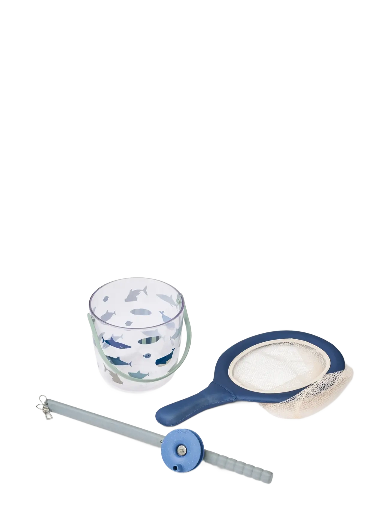 Liewood Cora Crab Fishing Set W Net, One Size, Outdoor Spielzeug, Blau - Sand Kinder