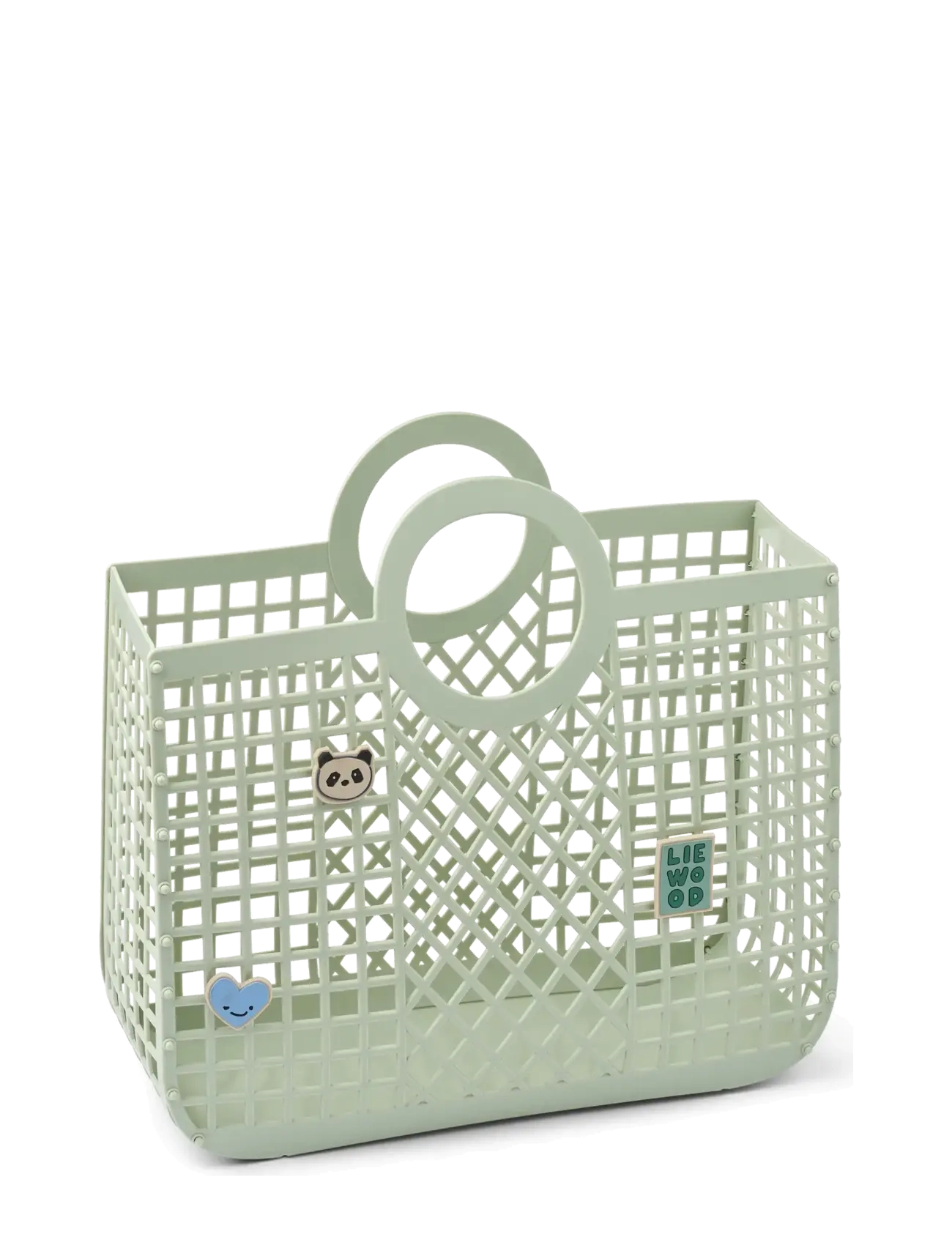 Liewood Bloom Basket W Charms, One Size, Green, Tasker > Totes & Small Bags, Børn