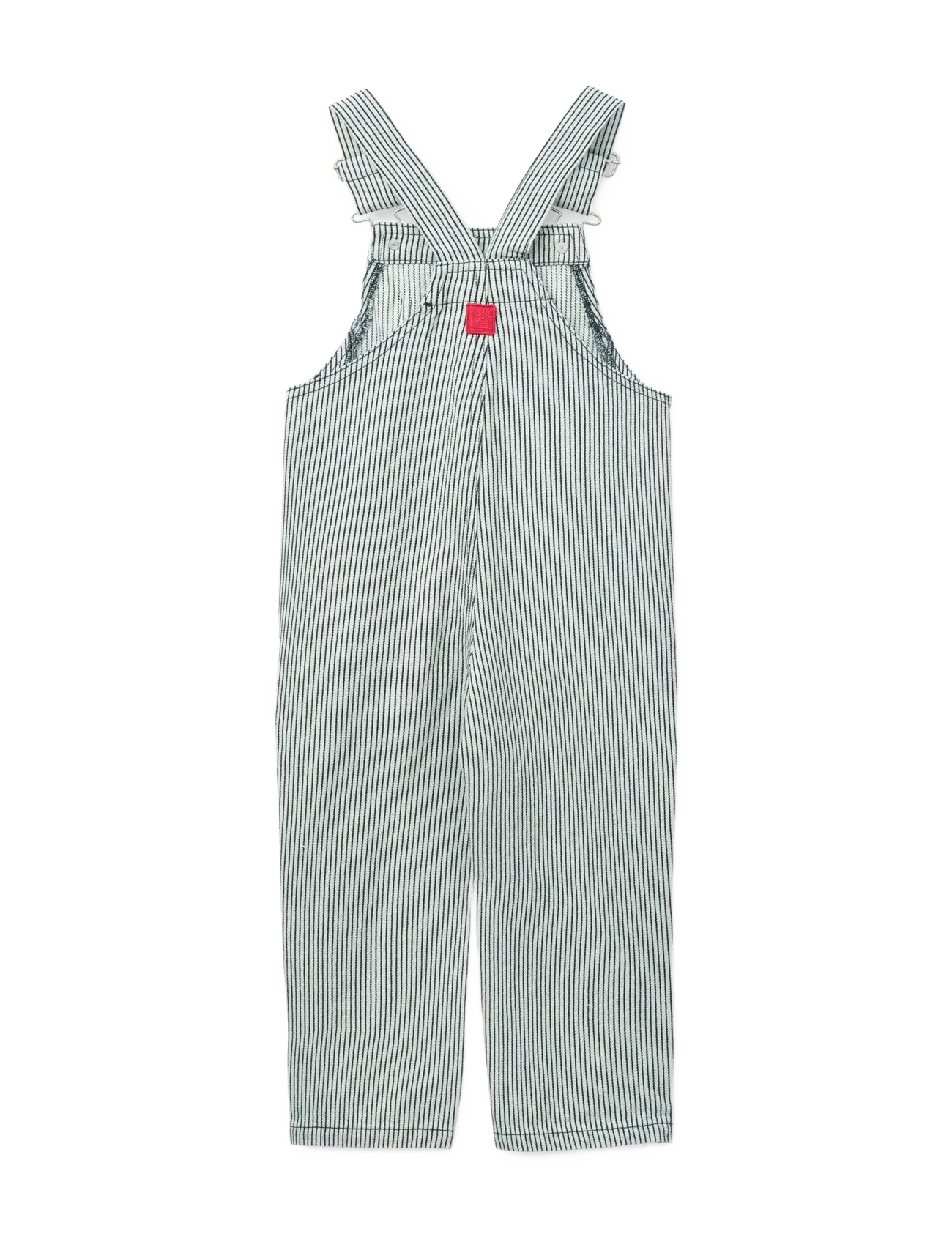 Liewood - Delani Stripe Denim Dungarees - salopettes - classic navy / creme de la creme - 2