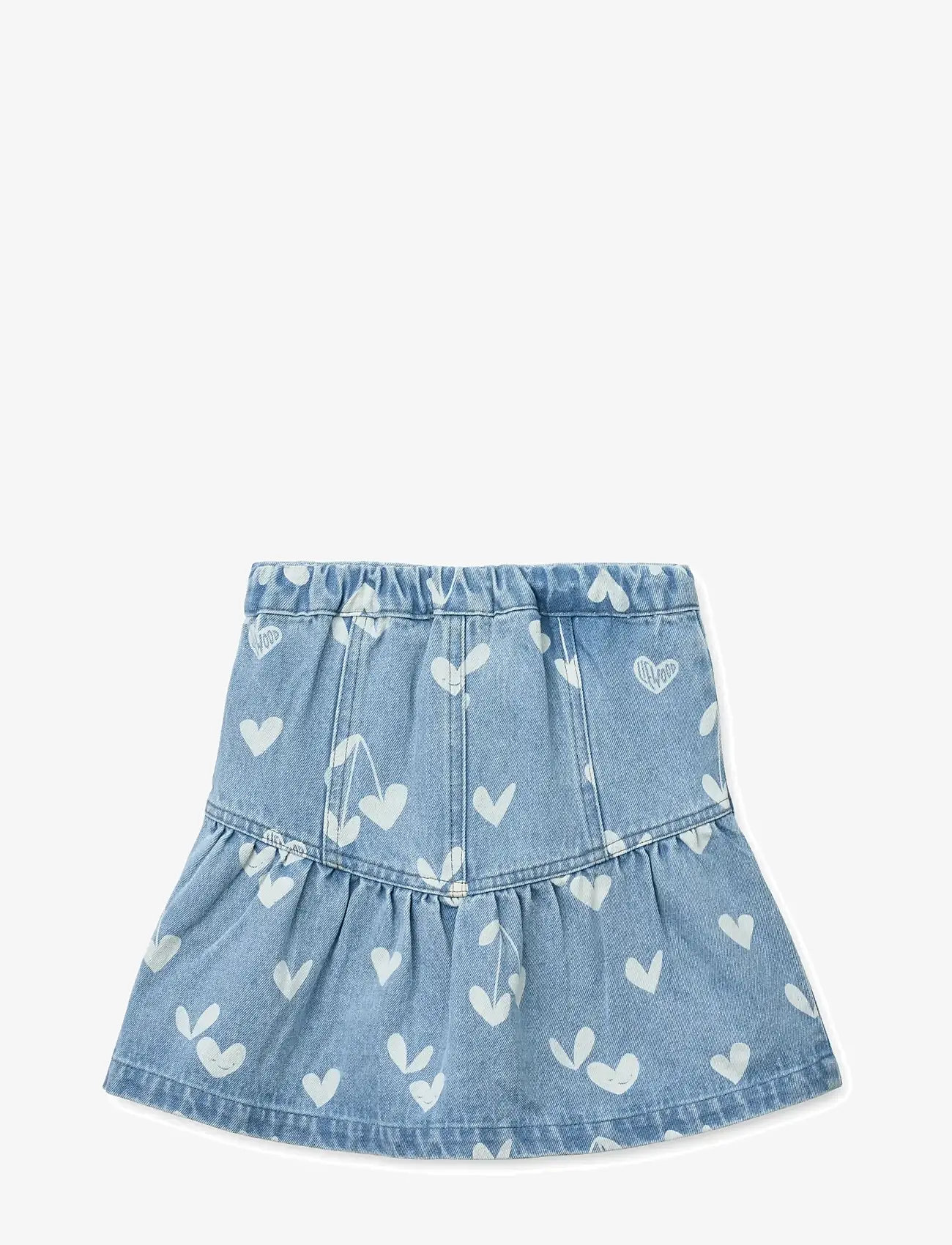 Liewood - Dayla Printed Denim Skirt - teksaseelikud - sweethearts / light blue denim - 2
