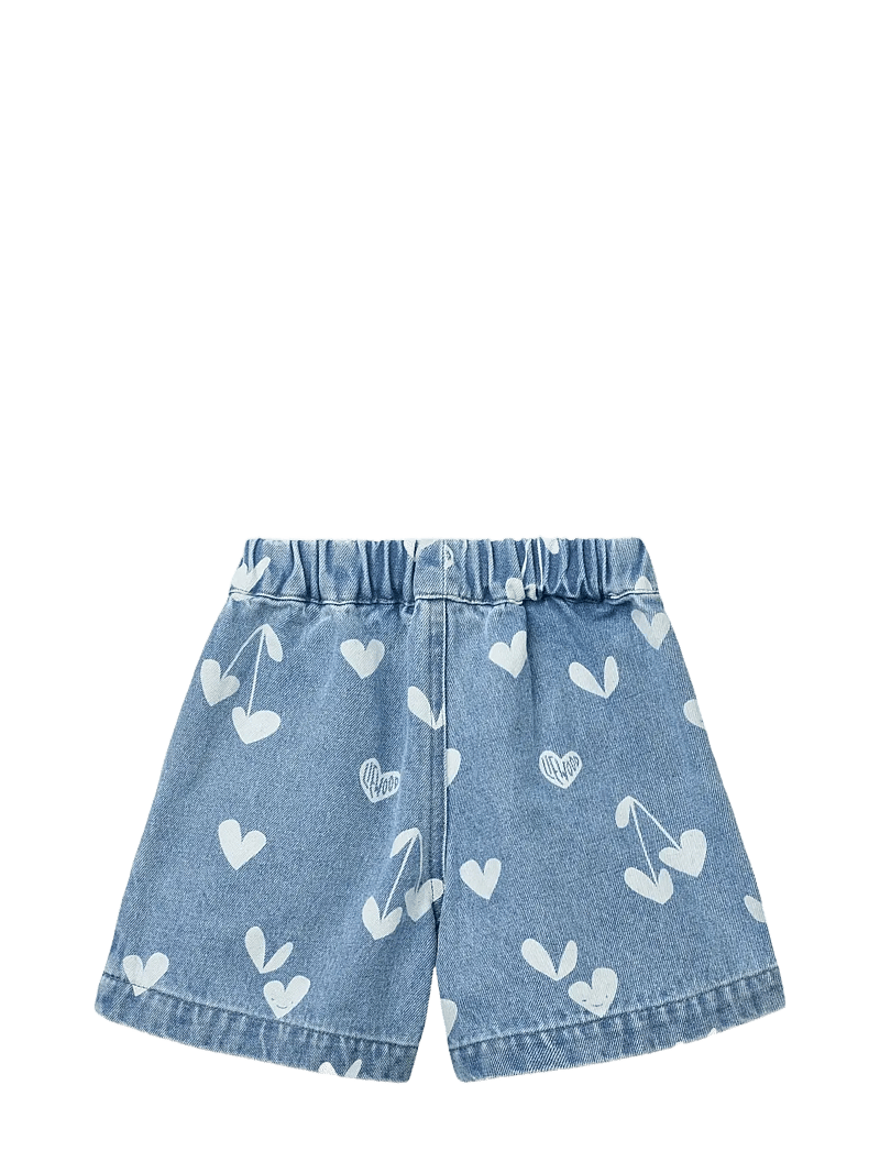 Liewood - Borrisa Printed Denim Shorts - denimshorts - sweethearts / light blue denim - 2
