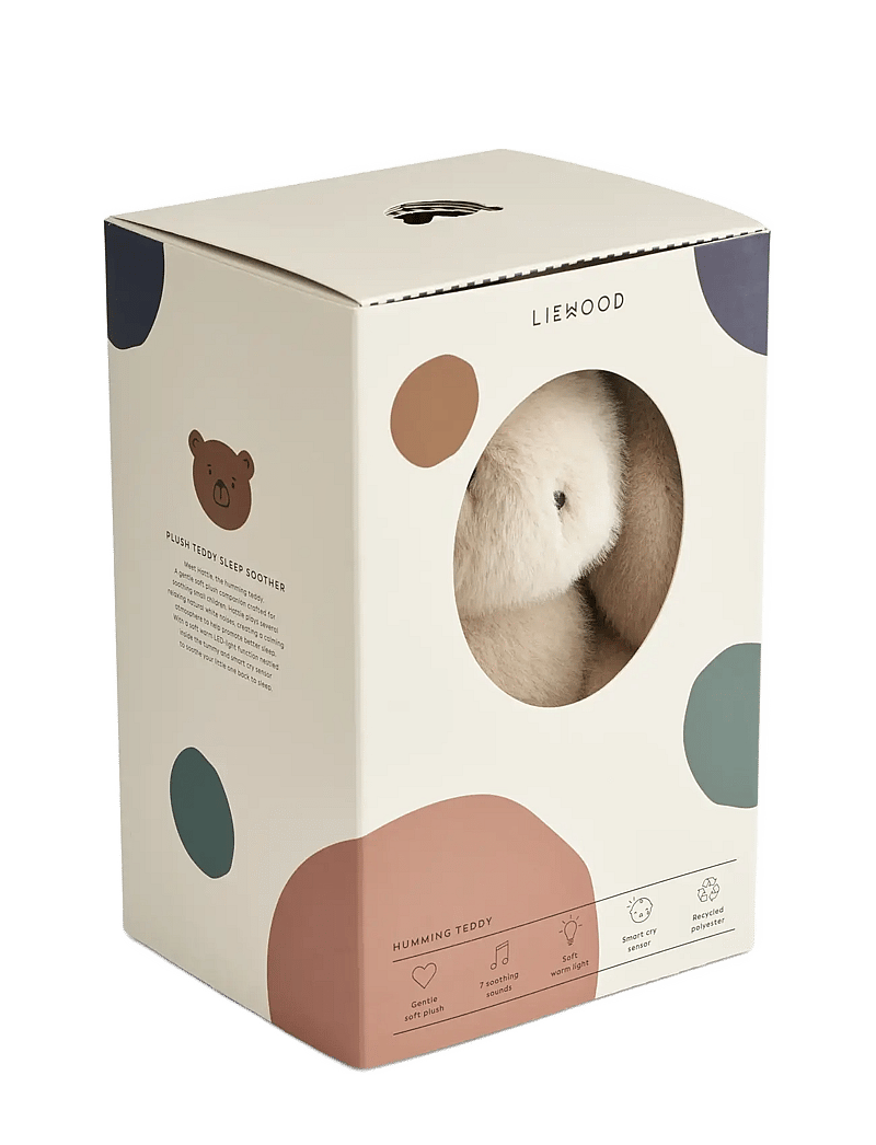 Liewood - Hattie Rabbit Humming Teddy - pehmoeläimet - mist - 4