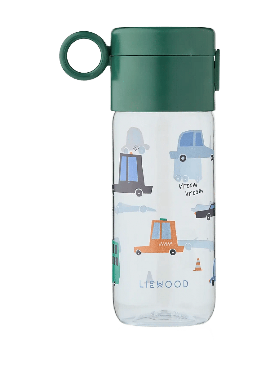 Liewood - Clemence Tritan Bottle 350 ml - wasserflaschen - cars / sandy - 1
