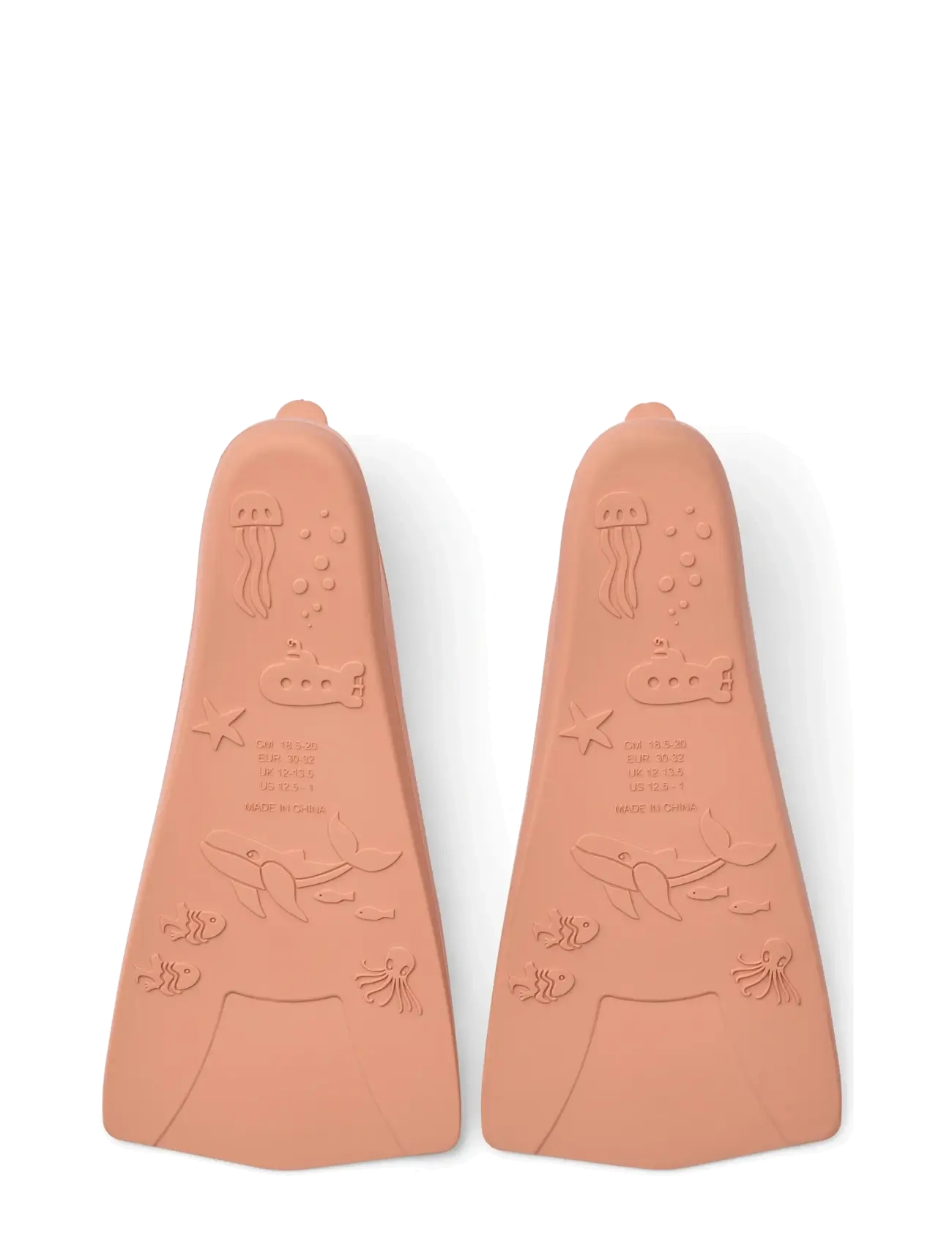 Liewood - Gustav Printed Swim Fins - svømmetilbehør - peach / tuscany rose - 2