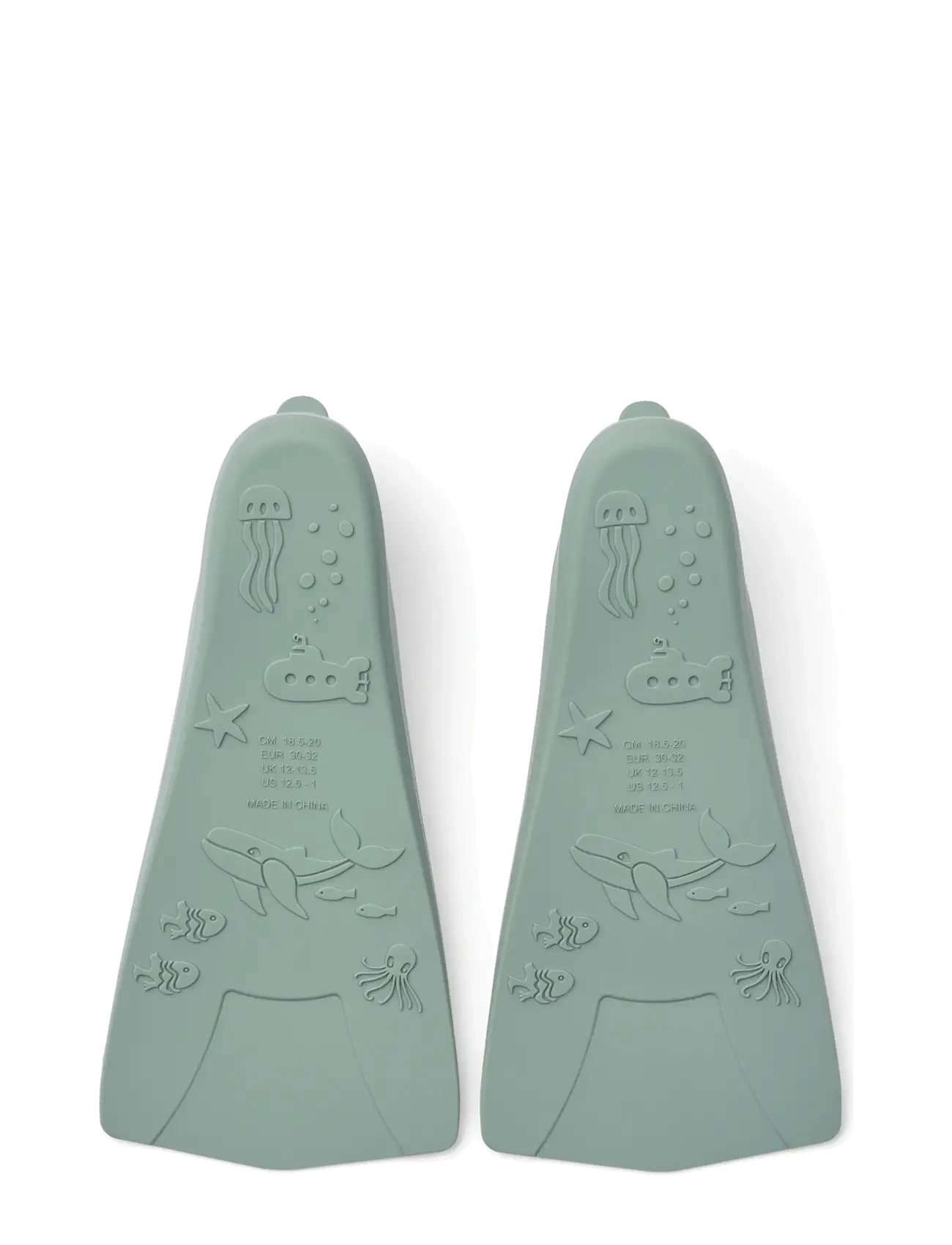 Liewood - Gustav Printed Swim Fins - svømmetilbehør - sea / peppermint - 2