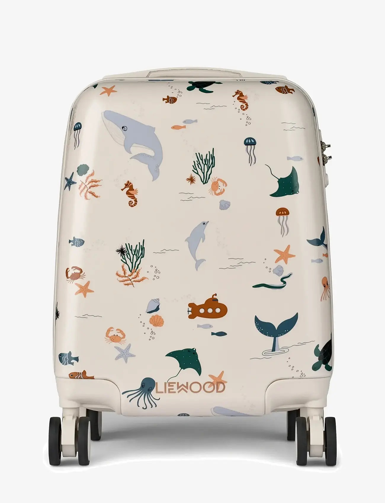 Liewood - Norelle Hardcase Suitcase - travel bags for kids - sea creature / sandy - 0