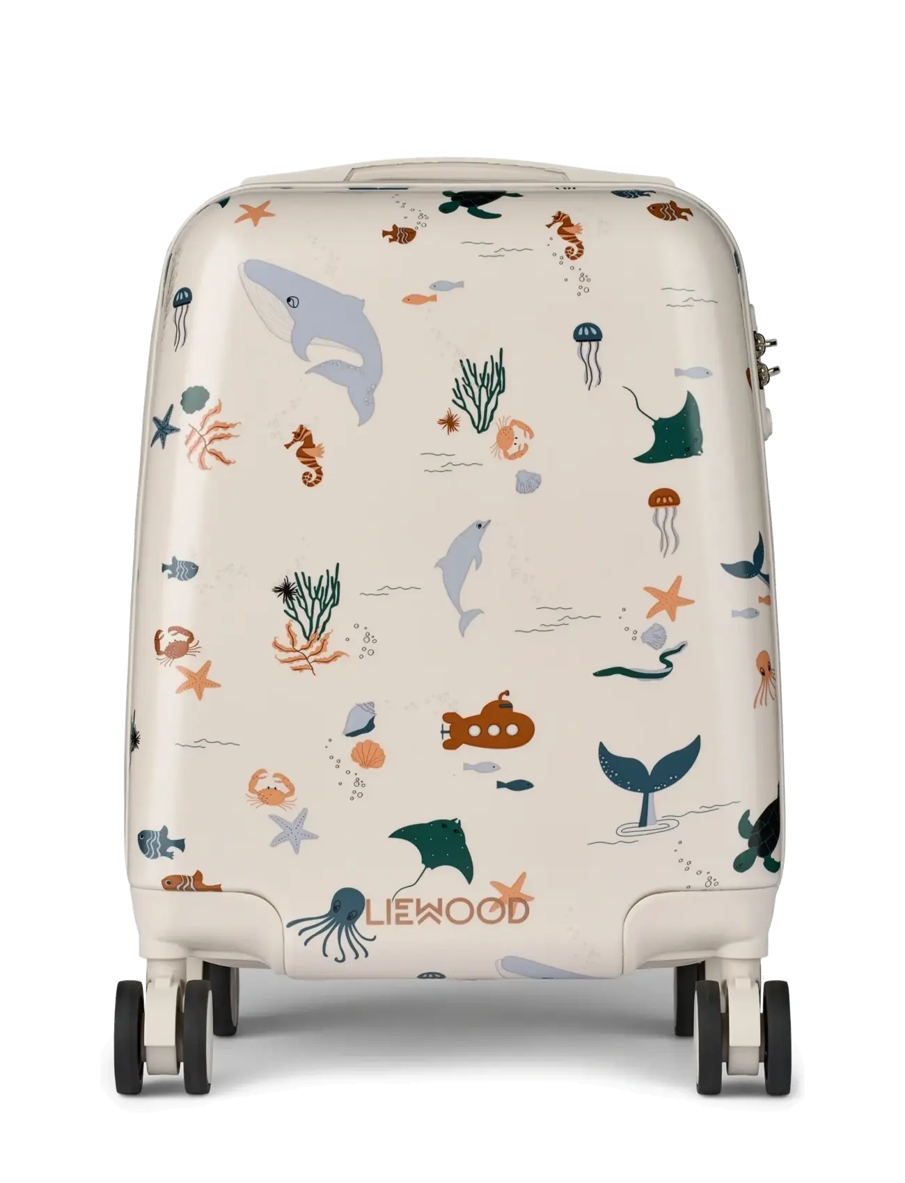 Liewood Norelle Hardcase Suitcase - Nyheder - SEA CREATURE / SANDY / cream