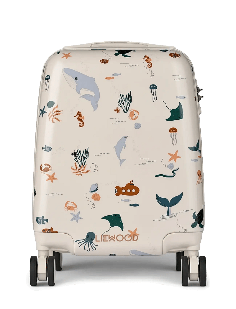 Liewood - Norelle Hardcase Suitcase - rejsetasker til børn - sea creature / sandy - 0