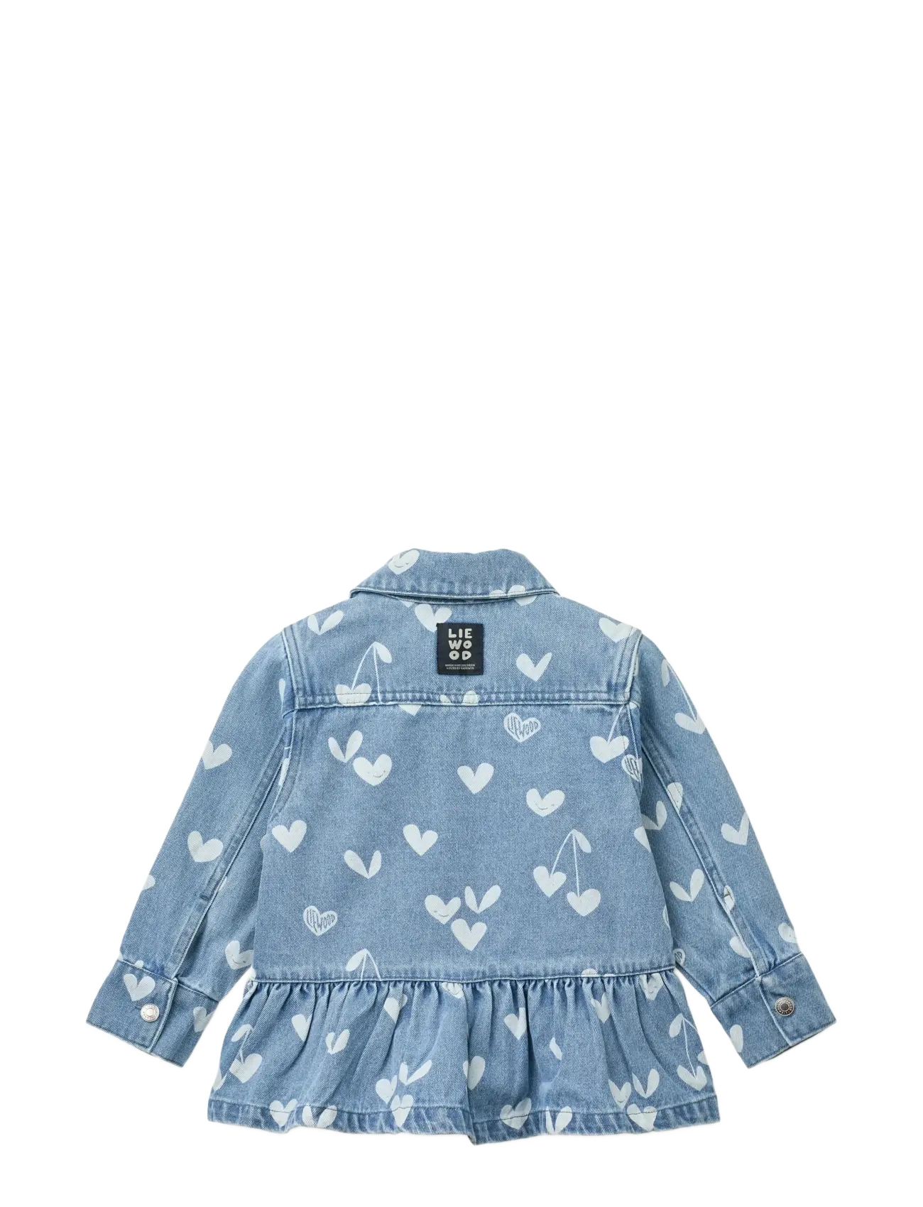 Liewood - Kenza Printed Denim Overshirt - jeansjacken - sweethearts / light blue denim - 2