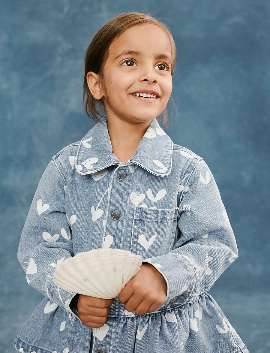 Liewood - Kenza Printed Denim Overshirt - jeansjacken - sweethearts / light blue denim - 4
