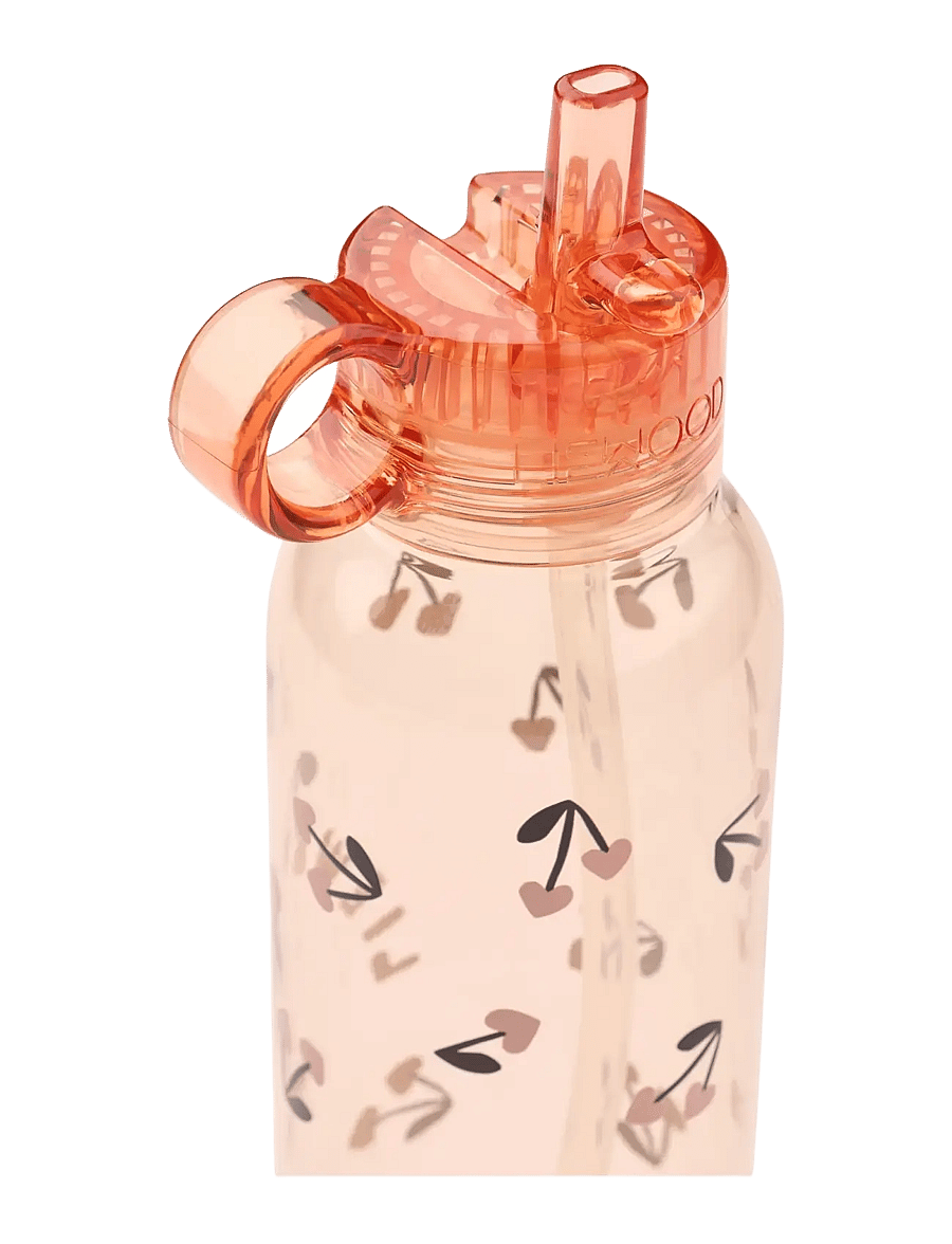 Liewood - Yang Tritan Water Bottle 500 ml - wasserflaschen - cherry heart / rosey - 1