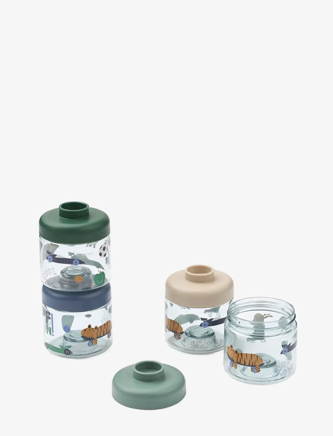 Liewood - Dominique Baby Food Tritan Boxes 100 ML 4-Pack - beebitoidu anumad - fun / beach blue - 0