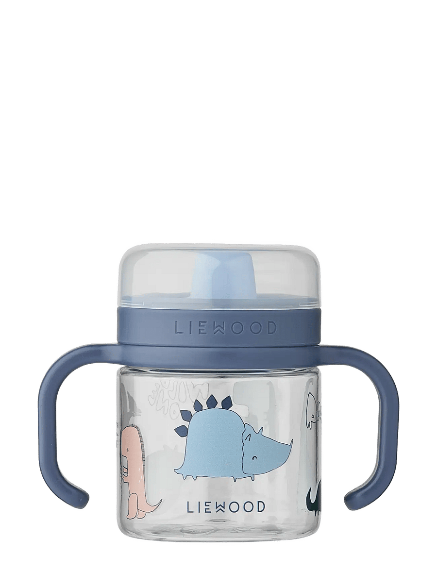 Liewood - Kylo Tritan Sippy Cup 280ml - pipmuggar - dino roar / sandy - 1